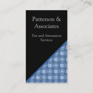 Sophistication Business Card, Bold Blue Card
