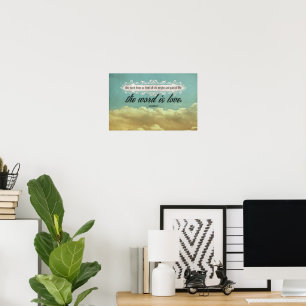 Sophocles Inspirational Quote "Love" Poster