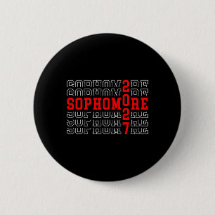 Sophomore 2027 Back To School First Day Of 10th Gr 6 Cm Round Badge