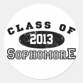 Sophomore Class Of Classic Round Sticker
