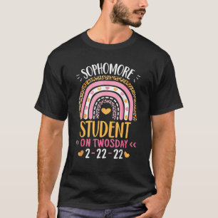 Sophomore Student On Twosday 2 22 22 2nd February T-Shirt