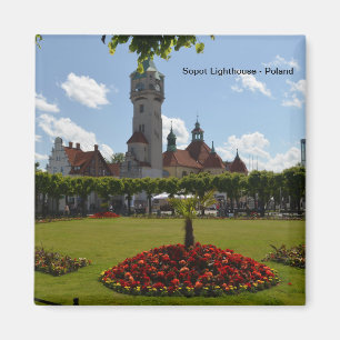 Sopot Lighthouse in Sopot, Poland Magnet