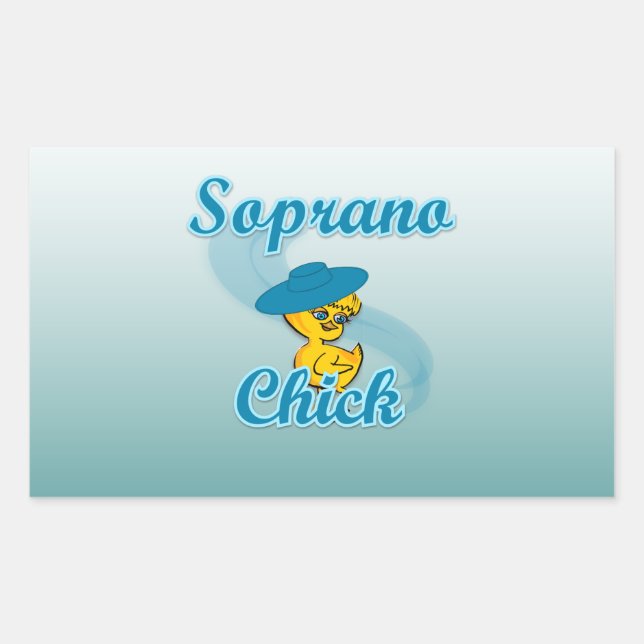 Soprano Chick #3 Rectangular Sticker (Front)