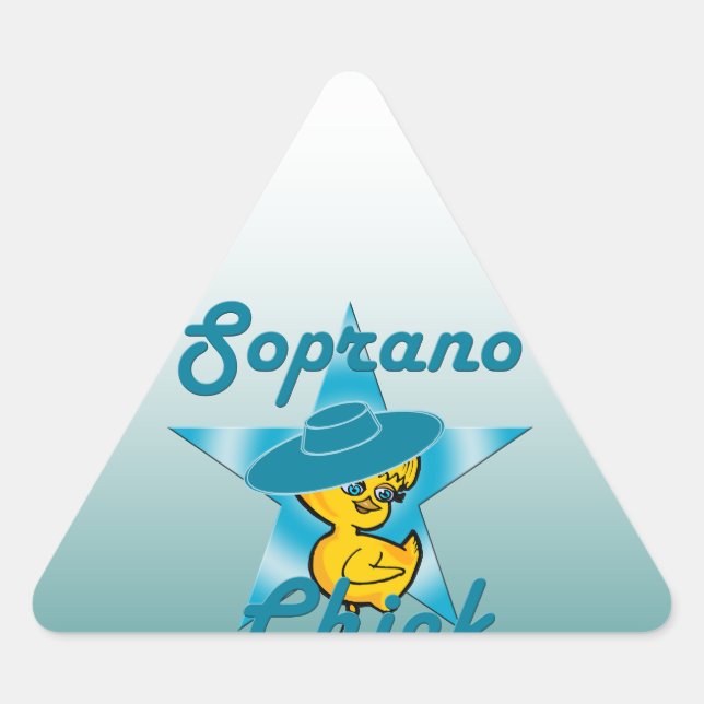 Soprano Chick #7 Triangle Sticker (Front)
