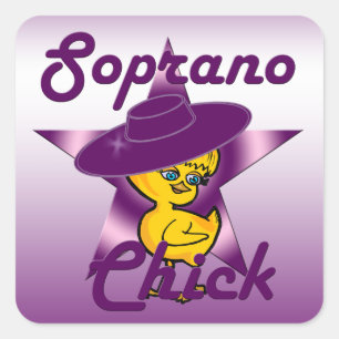 Soprano Chick #9 Square Sticker