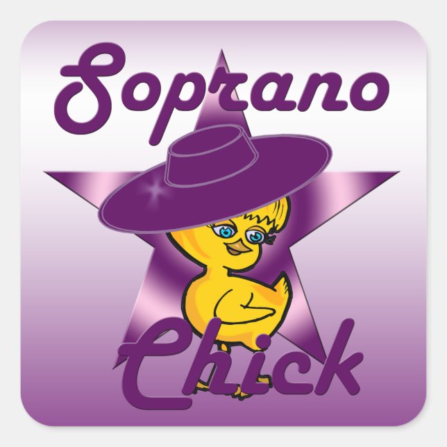 Soprano Chick #9 Square Sticker (Front)