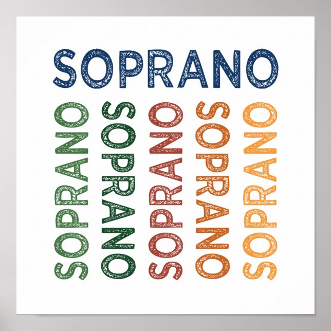 Soprano Colourful Poster (Front)