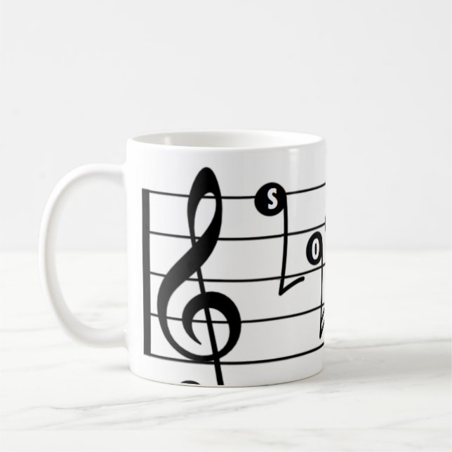 Soprano Singer Musical Mug (Left)