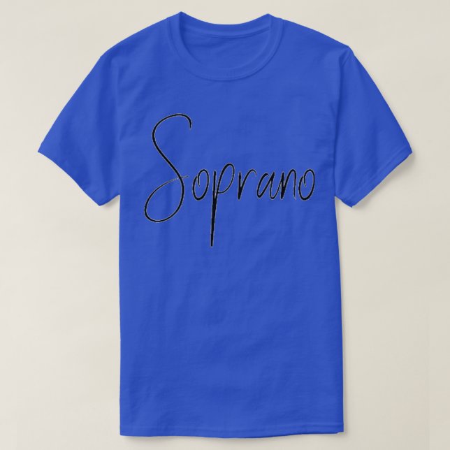 Soprano Sticker T-Shirt (Design Front)