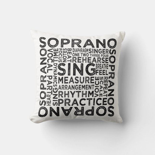 Soprano Typography Cushion (Front)