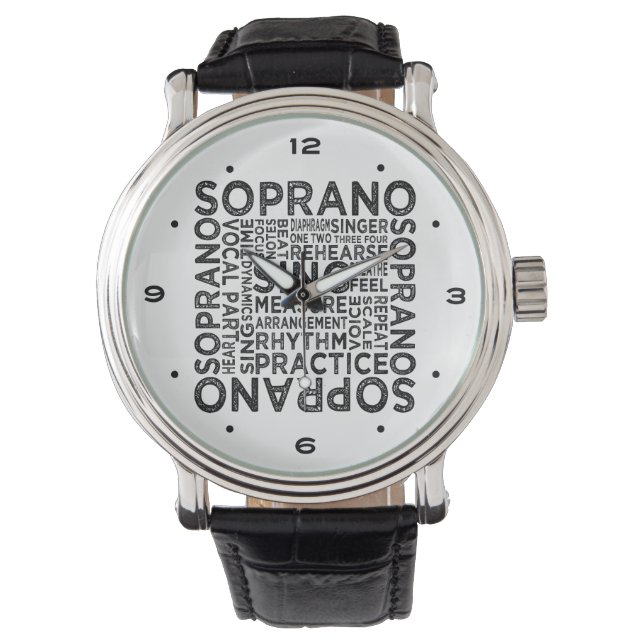 Soprano Typography Watch (Front)