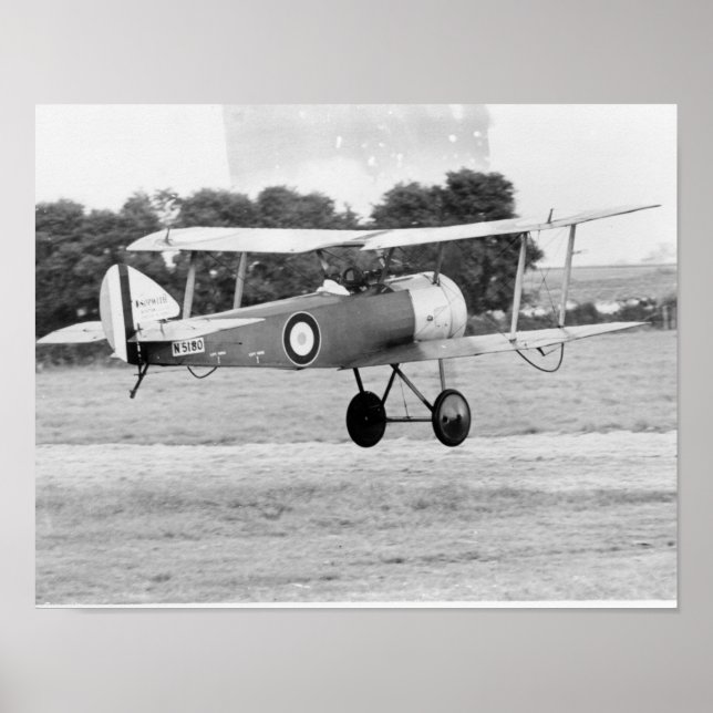 Sopwith Aircraft Taking Off Poster (Front)