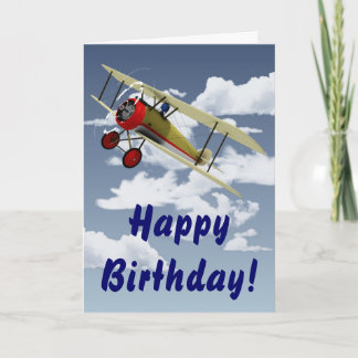 Sopwith Camel and Pilot Card