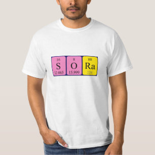 Sora periodic table name shirt