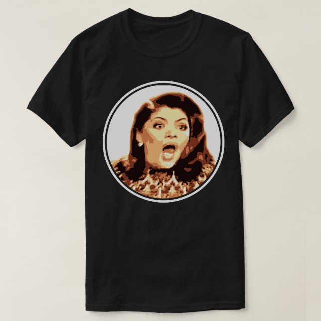 Soraya Montenegro Gasps in Spanish Novela T-Shirt (Design Front)