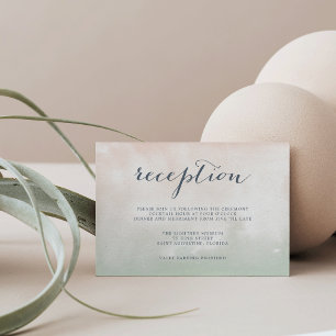 Sorbet Watercolor Reception Enclosure Card