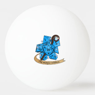 Sorcerer Dice Design Ping Pong Ball