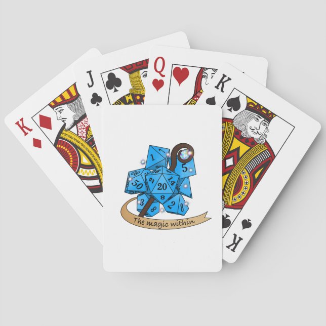 Sorcerer Dice Design Playing Cards (Back)