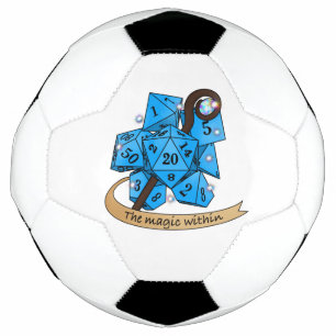 Sorcerer Dice Design Soccer Ball