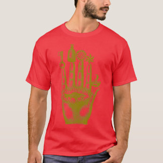 Sorcerer Hand Alchemy Mysticism Occult Mediaeval P T-Shirt