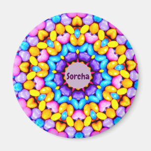 SORCHA ~ Personalised Easter Pattern Fractal ~ Magnet