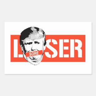 SORE LOSER TRUMP RECTANGULAR STICKER