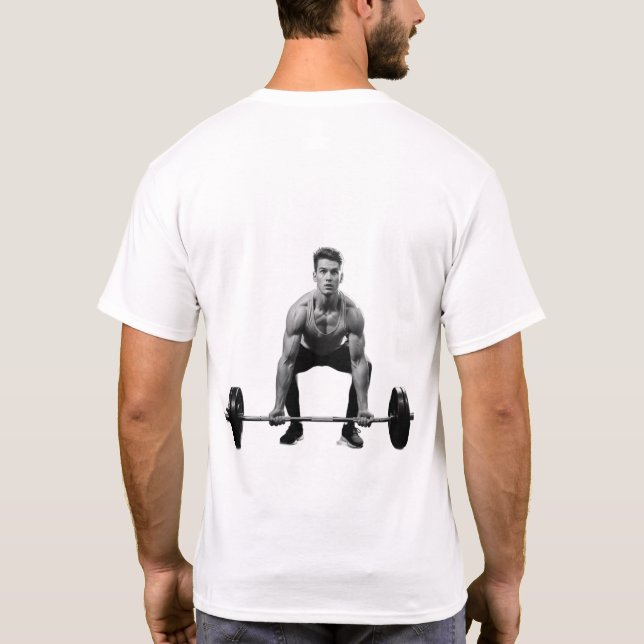 Sore Today Strong Tomorrow Fitness Gym Quote – Mot T-Shirt (Back)