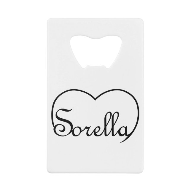 Sorella Italian Sister heart (Front)