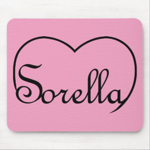 Sorella Italian Sister heart Mouse Pad