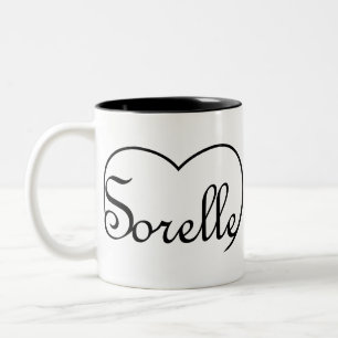 Sorelle Italian Sisters heart Two-Tone Coffee Mug