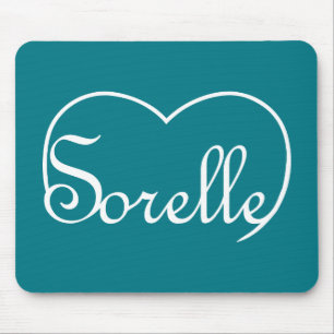 Sorelle Italian Sisters heart white Mouse Pad