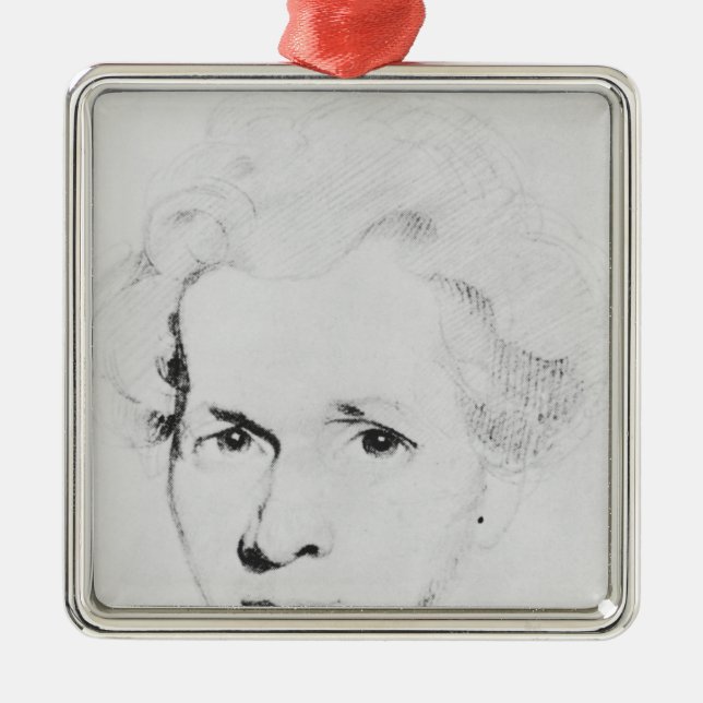 Soren Aabye Kierkegaard Metal Tree Decoration (Front)