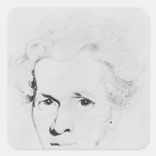 Soren Aabye Kierkegaard Square Sticker (Front)