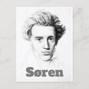 Søren Kierkegaard Postcard