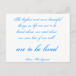 Soren Kierkegaard Postcard