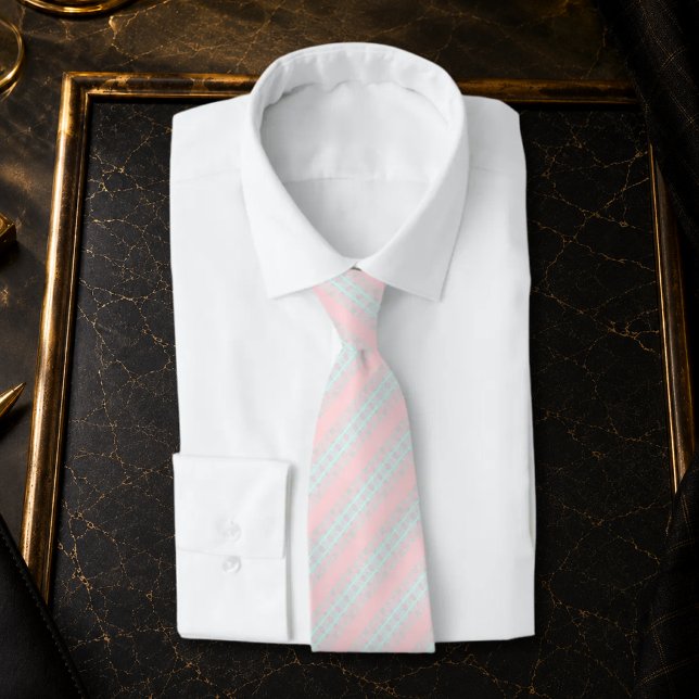 SORIEL – Blush & Mint Pastel Wedding Tie (Creator Uploaded)