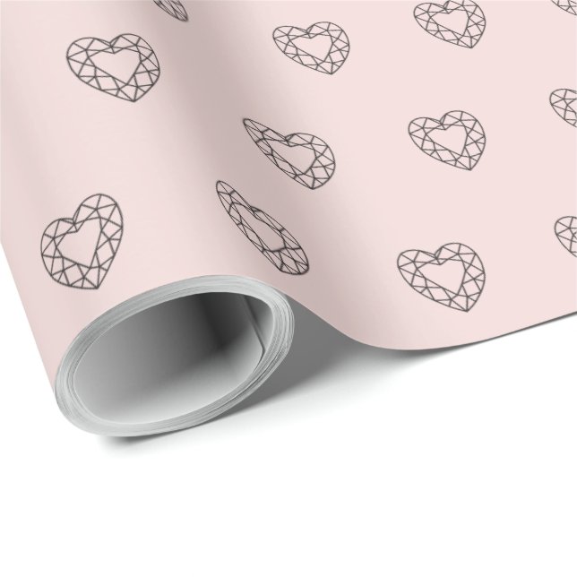 Sørina Jewelry Logo Rose Quartz Wrapping Paper (Roll Corner)