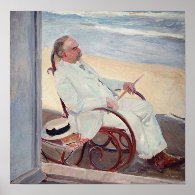 Sorolla - Antonio Garcia At The Beach Poster (Front)