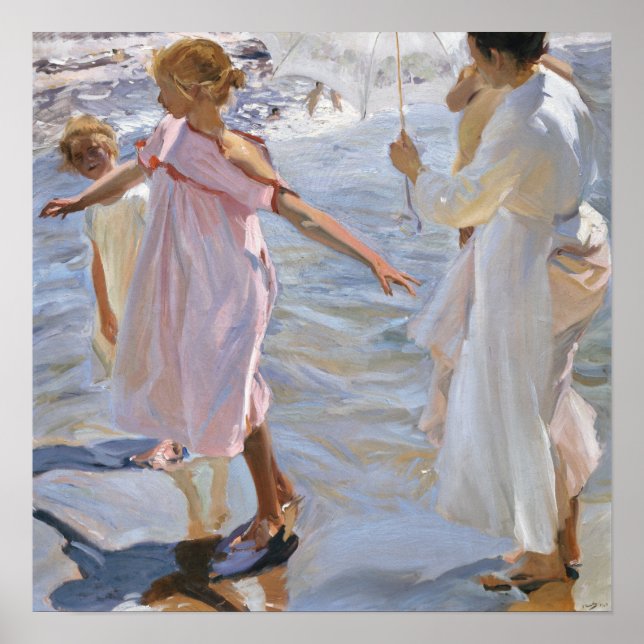 Sorolla - Time For A Bath, Valencia Poster (Front)