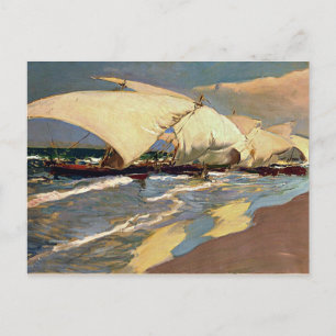 Sorolla - Valencian Boats Postcard