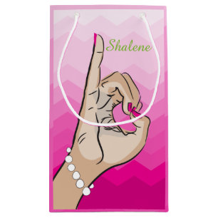 Sorority Life girly illustration Small Gift Bag