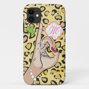 Sorority Life pink and green iPhone 11 Case