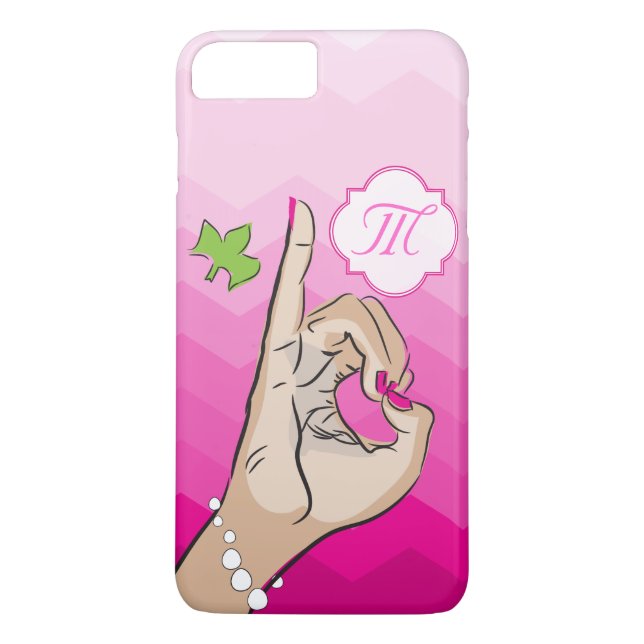 Sorority Life pink and green Case-Mate iPhone Case (Back)