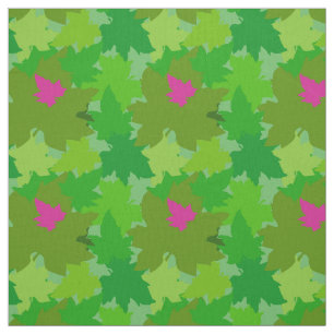 Sorority Life pink and green monochromatic Fabric