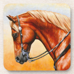 Sorrel Western Pleasure Quarter Horse Coaster