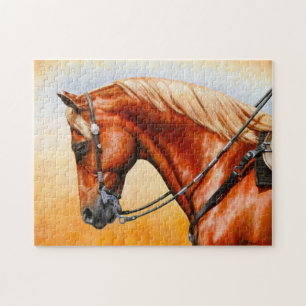 Sorrel Western Pleasure Quarter Horse Jigsaw Puzzle