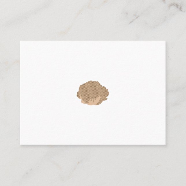 Sorrell Brown, Old Copper polka dot Design Place Card (Front)