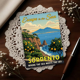 Sorrento, Italy: A Vintage 1960s Postcard