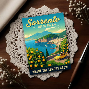 Sorrento, Italy: A Vintage 1960s  Postcard