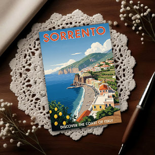 Sorrento, Italy: A Vintage 1960s Postcard